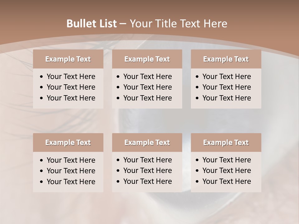 Light Pupil Background PowerPoint Template