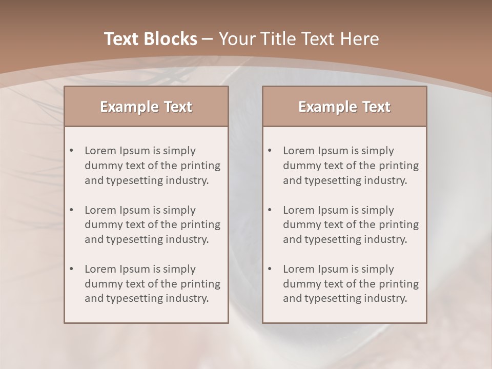 Light Pupil Background PowerPoint Template