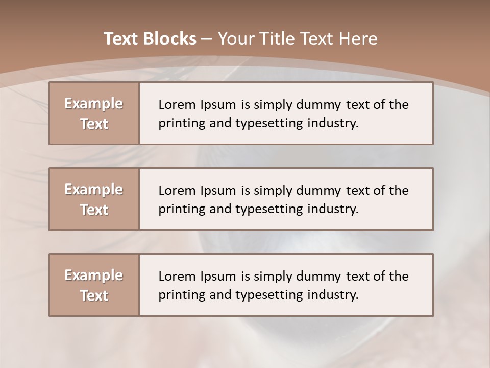 Light Pupil Background PowerPoint Template