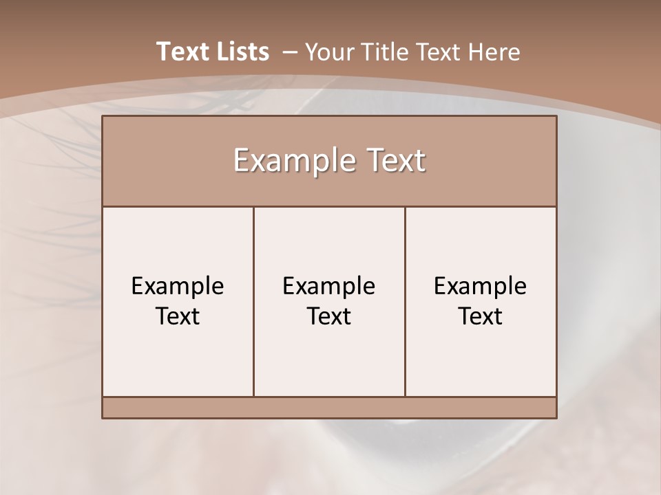 Light Pupil Background PowerPoint Template