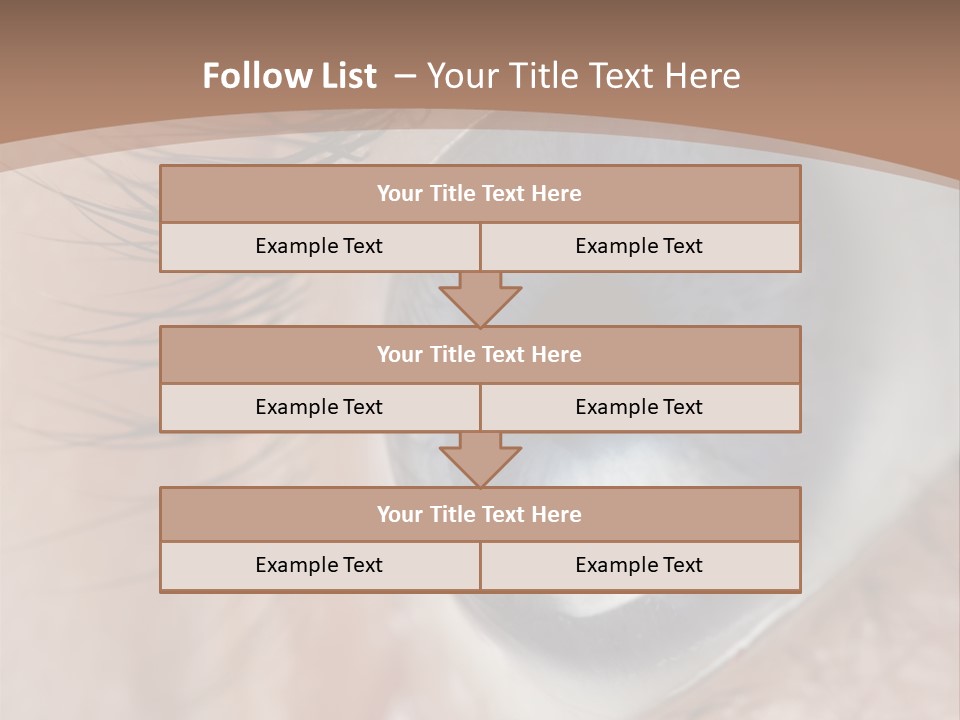 Light Pupil Background PowerPoint Template