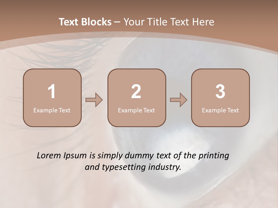 Light Pupil Background PowerPoint Template