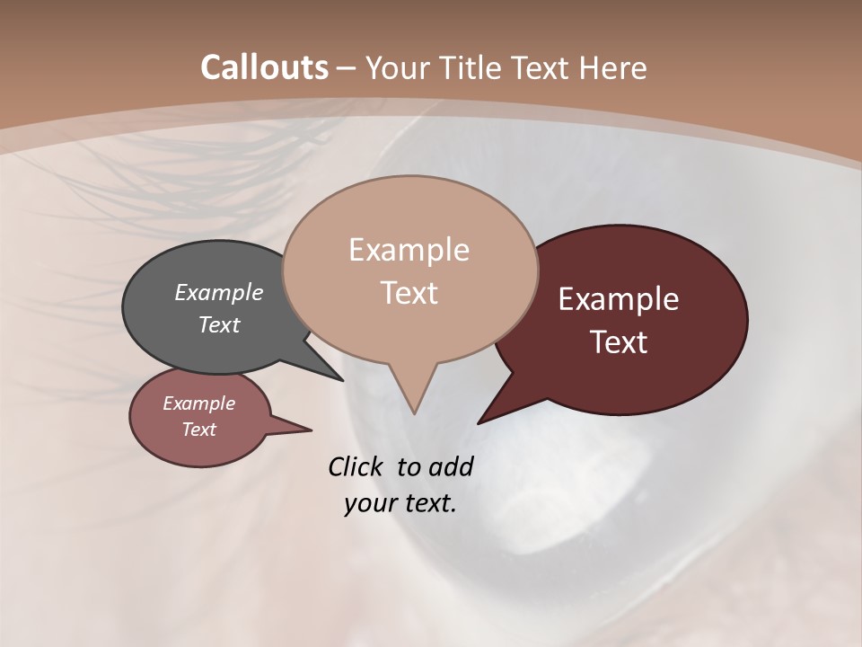 Light Pupil Background PowerPoint Template