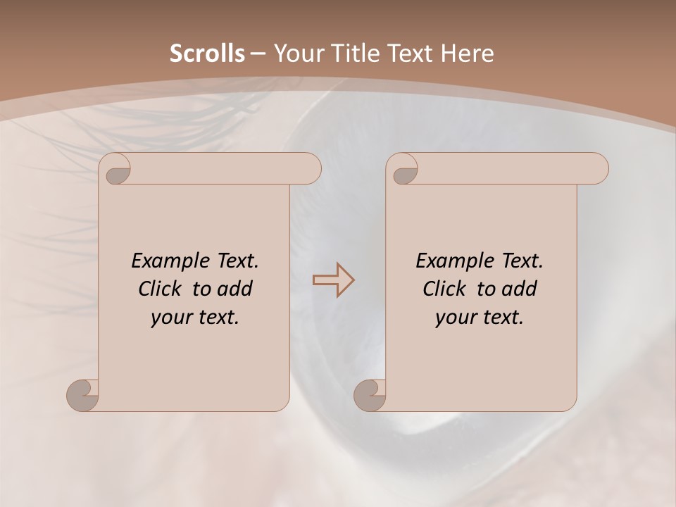 Light Pupil Background PowerPoint Template