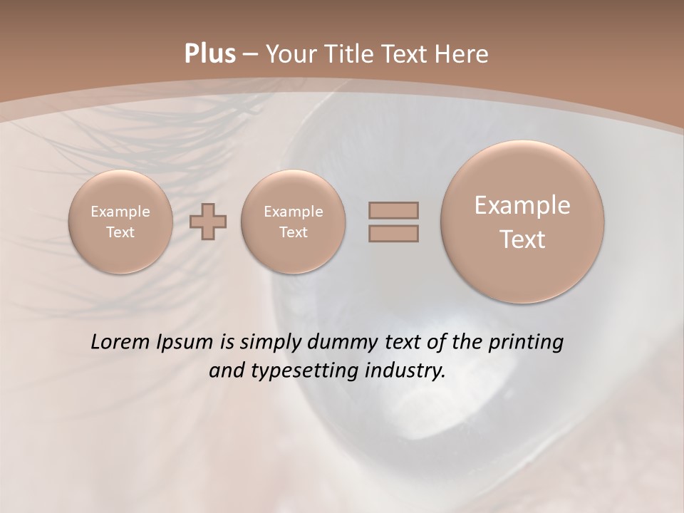 Light Pupil Background PowerPoint Template