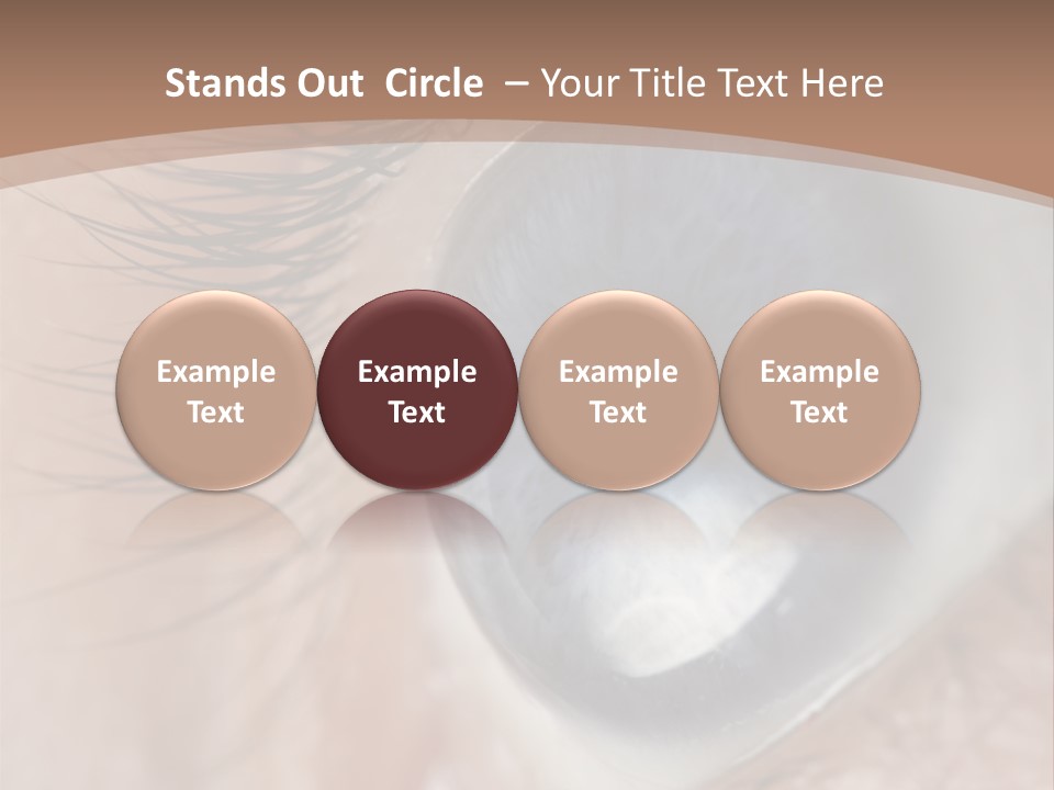 Light Pupil Background PowerPoint Template