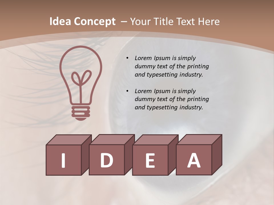 Light Pupil Background PowerPoint Template