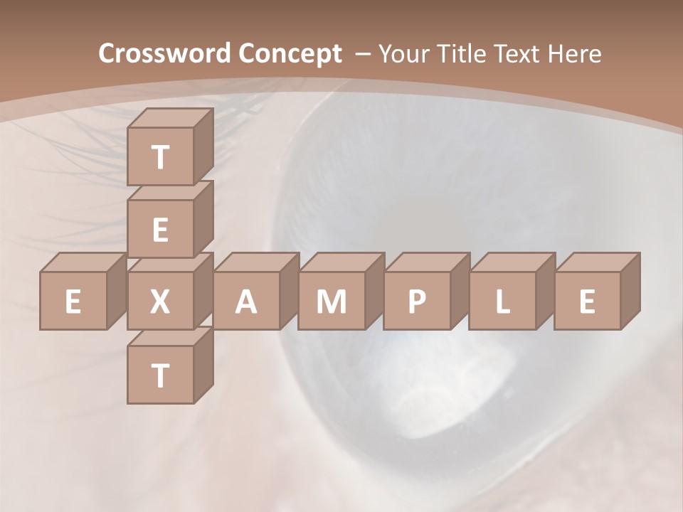 Light Pupil Background PowerPoint Template