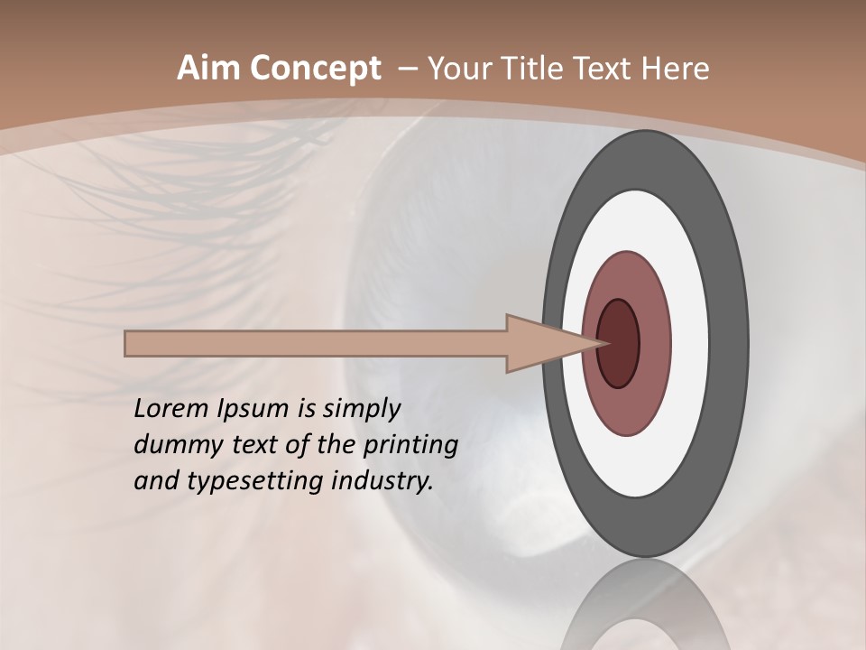 Light Pupil Background PowerPoint Template