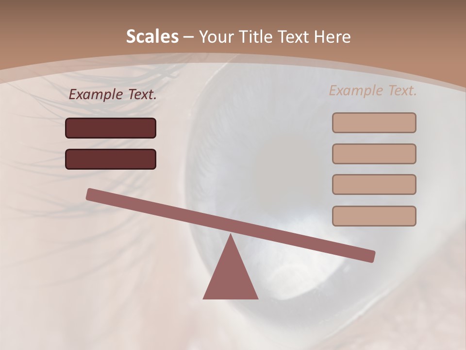 Light Pupil Background PowerPoint Template