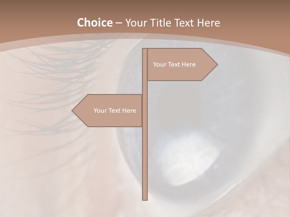 Light Pupil Background PowerPoint Template