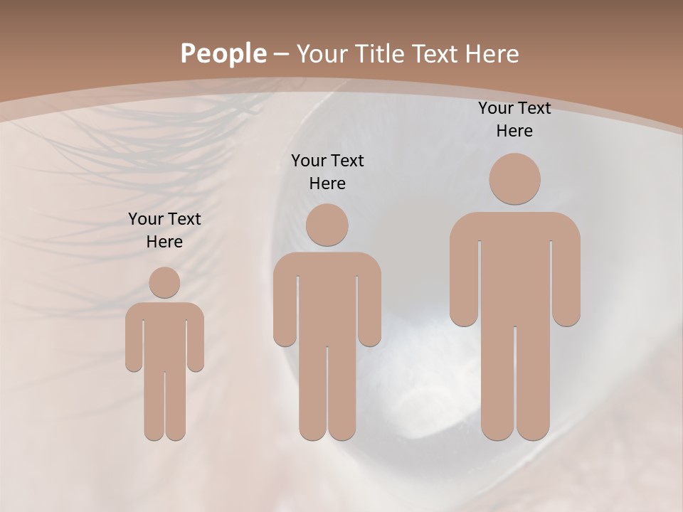 Light Pupil Background PowerPoint Template