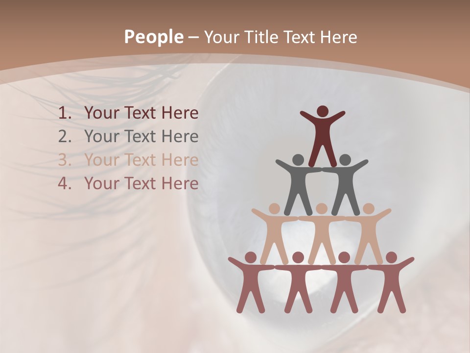 Light Pupil Background PowerPoint Template