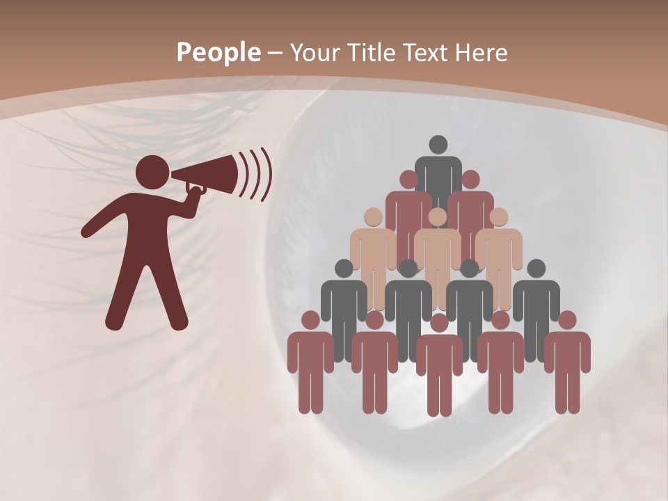 Light Pupil Background PowerPoint Template