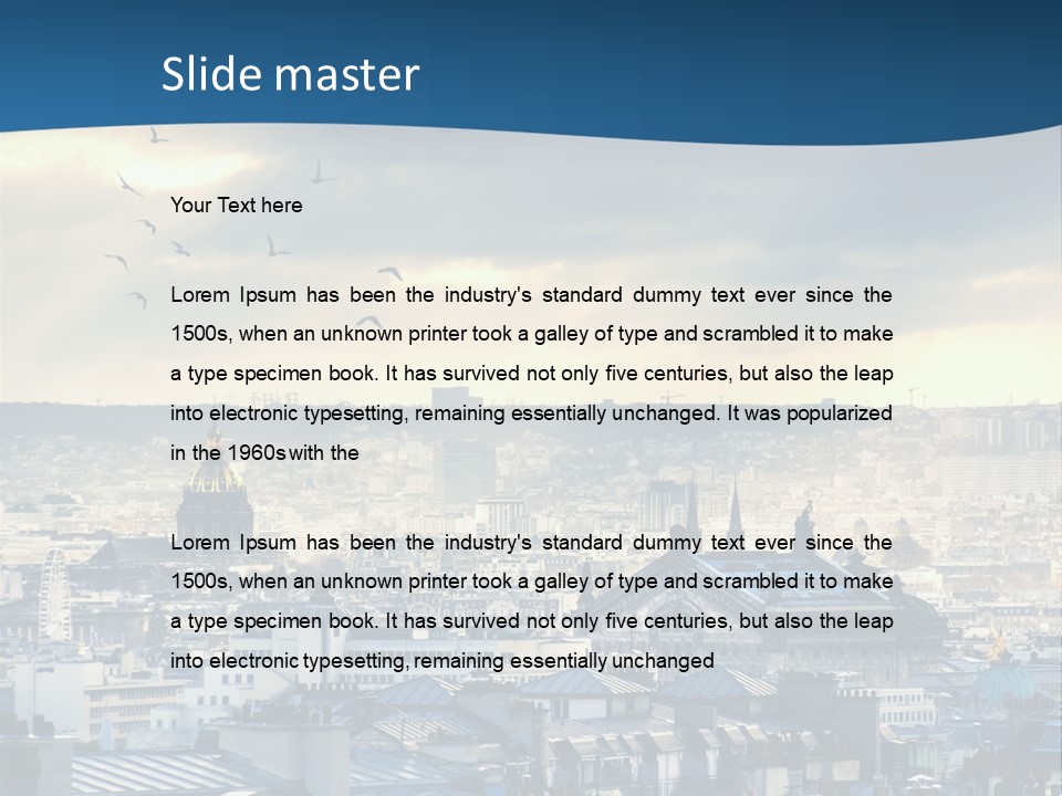 Tower Urban French PowerPoint Template