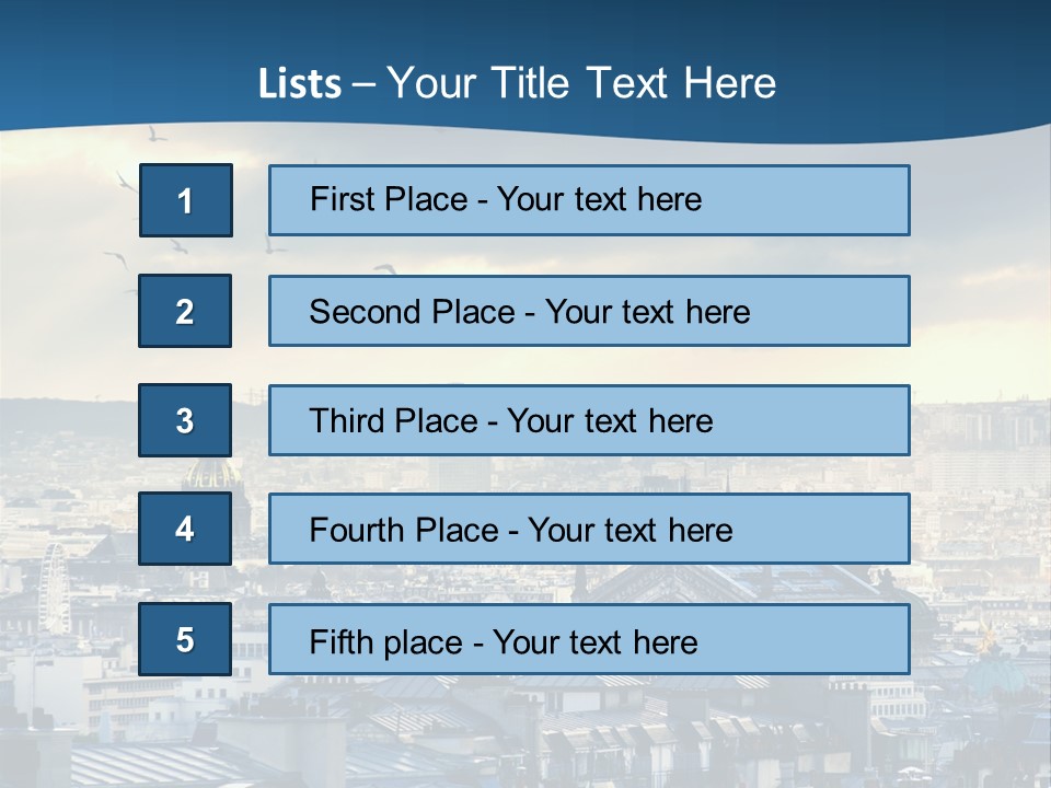 Tower Urban French PowerPoint Template