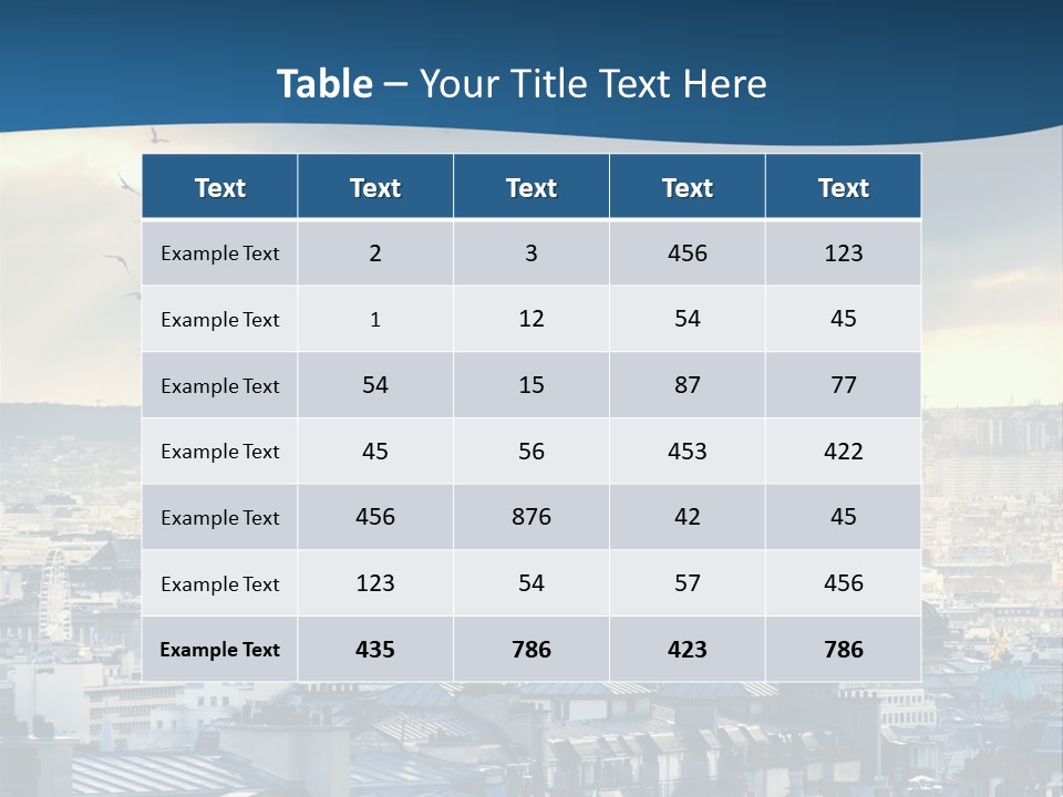 Tower Urban French PowerPoint Template