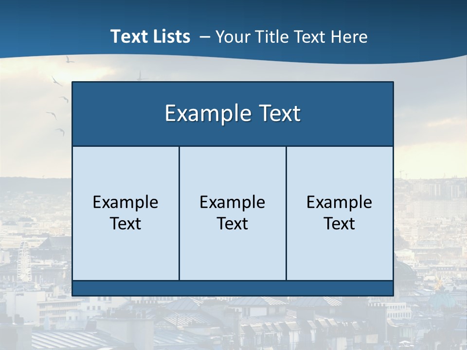 Tower Urban French PowerPoint Template