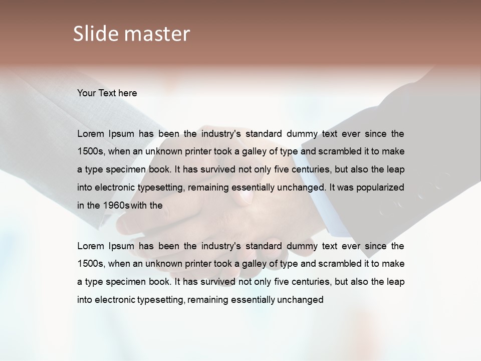 Firm Business Formalwear PowerPoint Template