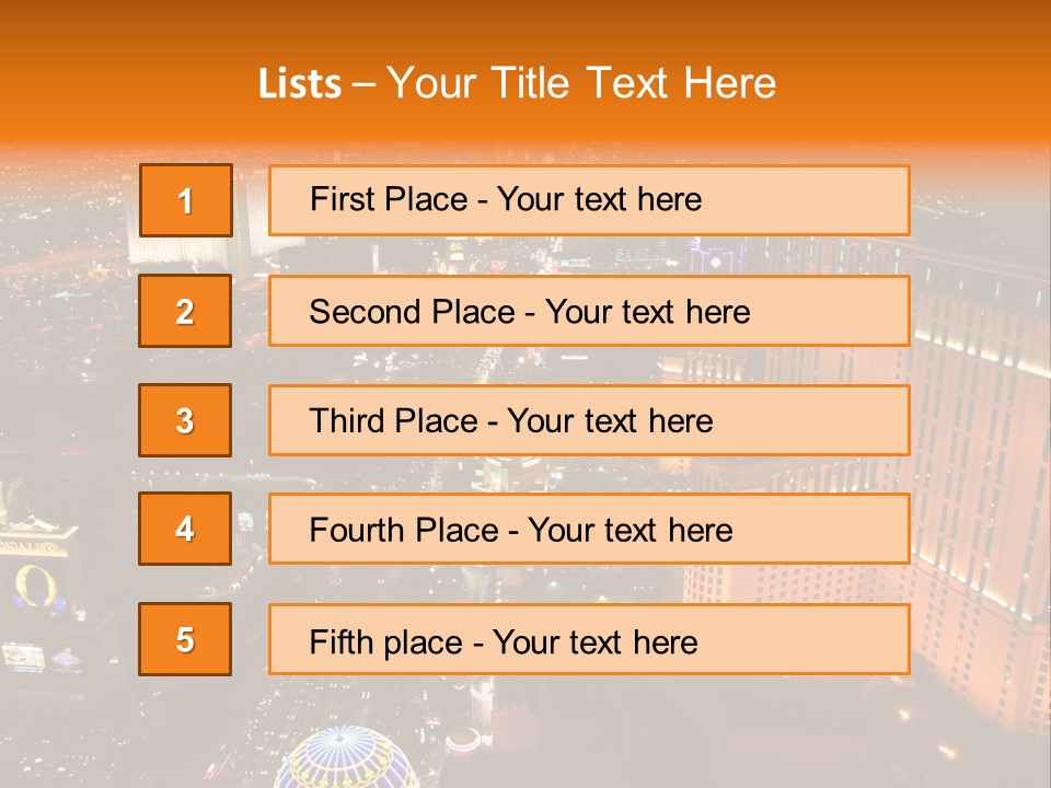 Games Water City PowerPoint Template