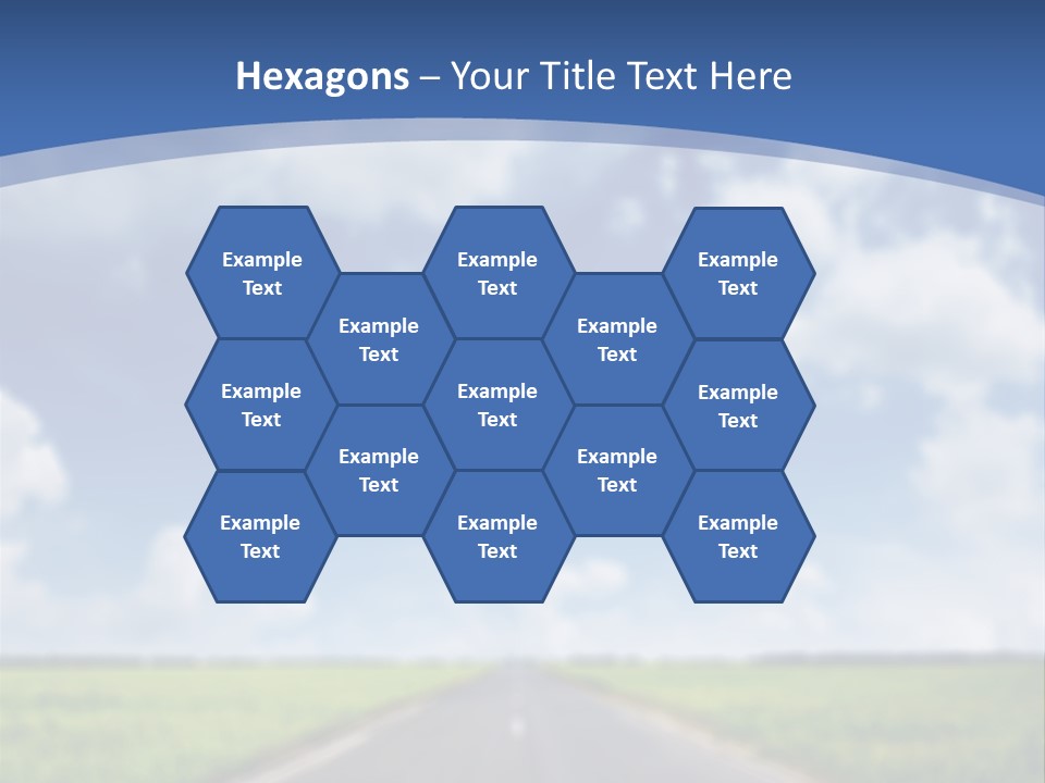 Road Grass Journey PowerPoint Template