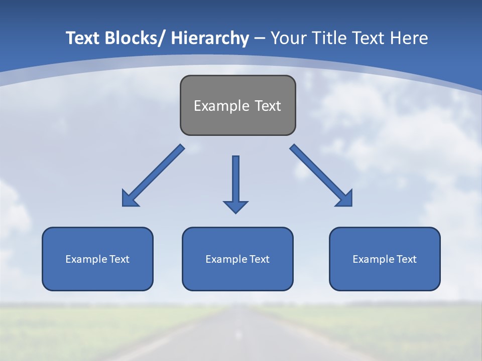 Road Grass Journey PowerPoint Template
