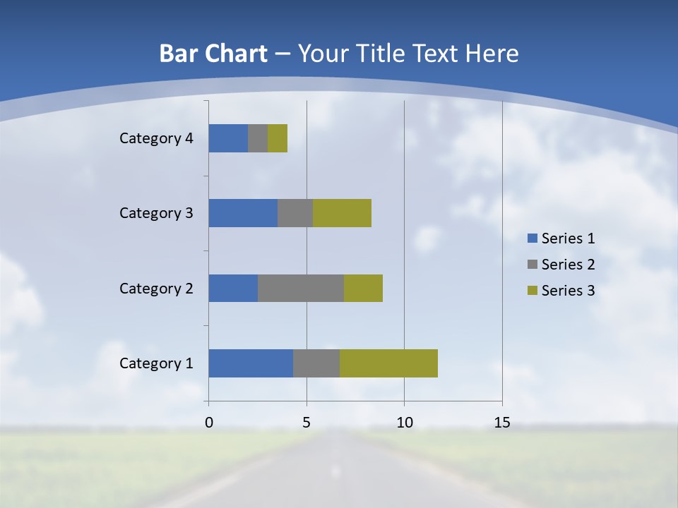 Road Grass Journey PowerPoint Template