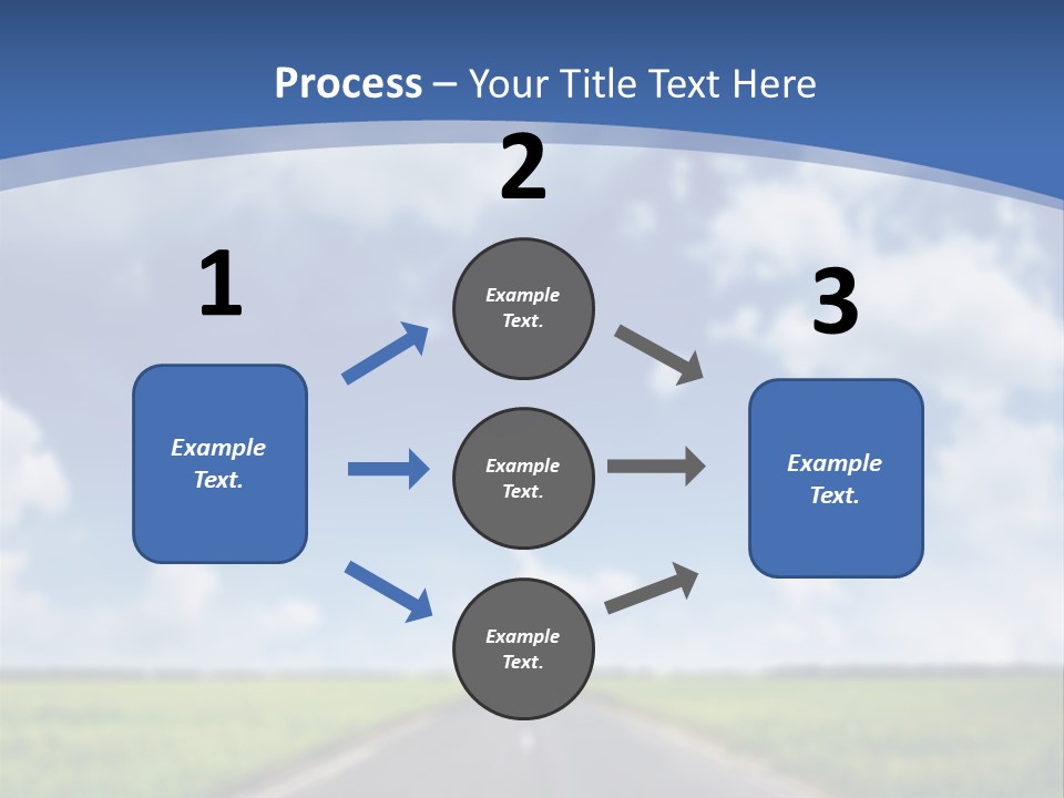 Road Grass Journey PowerPoint Template