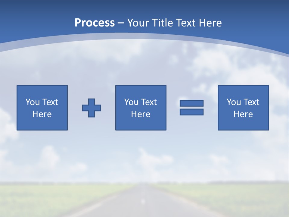 Road Grass Journey PowerPoint Template