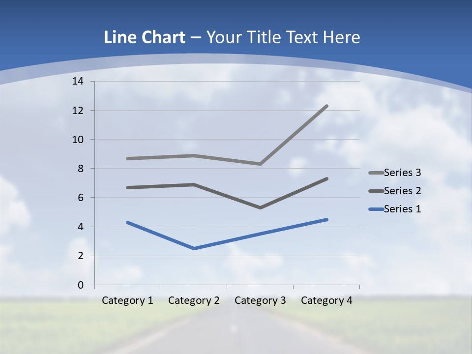 Road Grass Journey PowerPoint Template