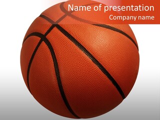 Sports Equipment Equipment Basketball Ball PowerPoint Template