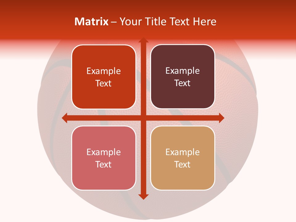 Sports Equipment Equipment Basketball Ball PowerPoint Template