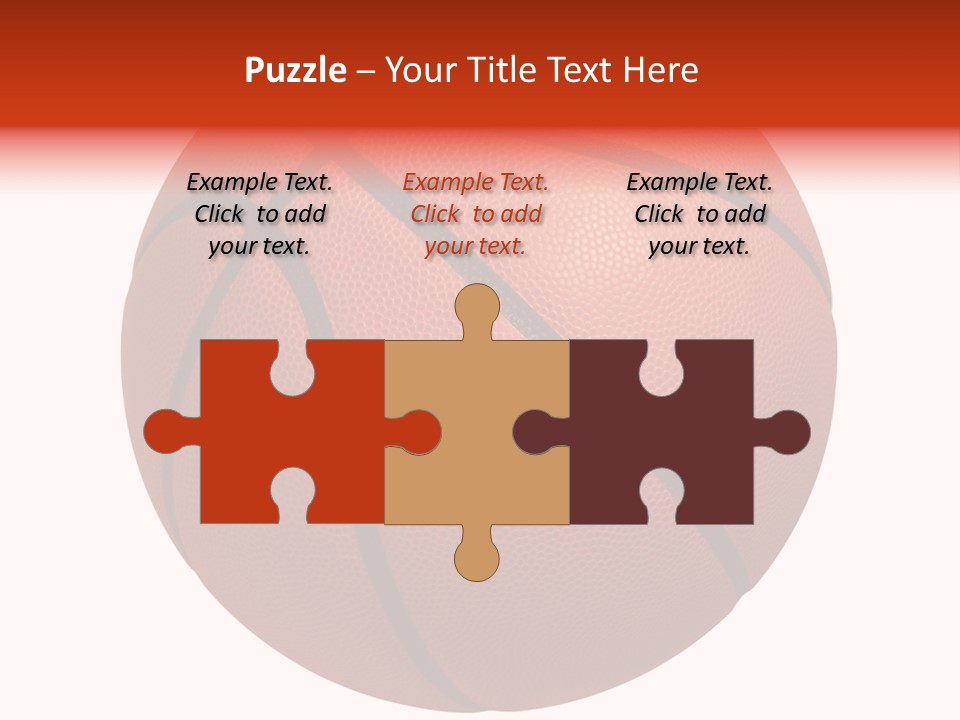 Sports Equipment Equipment Basketball Ball PowerPoint Template