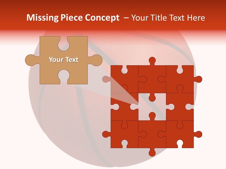 Sports Equipment Equipment Basketball Ball PowerPoint Template