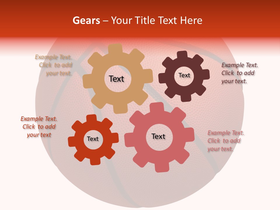 Sports Equipment Equipment Basketball Ball PowerPoint Template