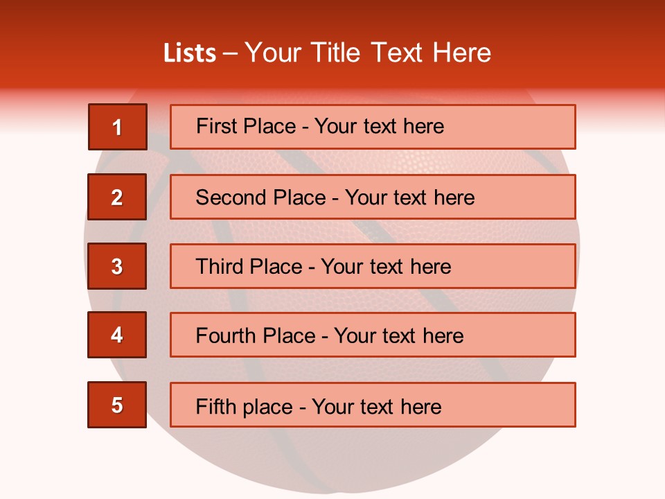 Sports Equipment Equipment Basketball Ball PowerPoint Template