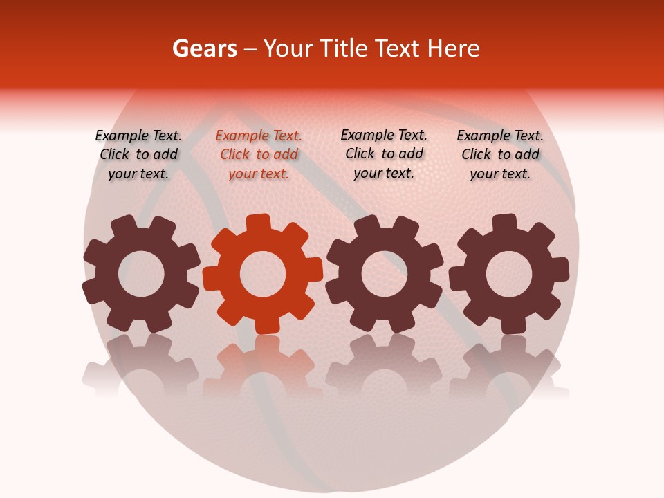 Sports Equipment Equipment Basketball Ball PowerPoint Template