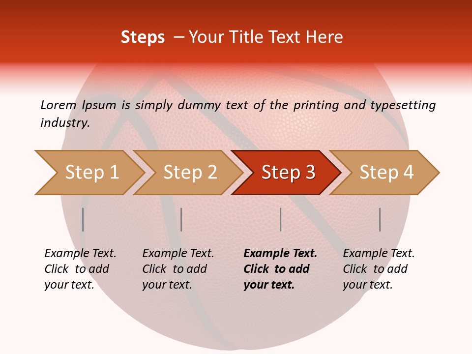 Sports Equipment Equipment Basketball Ball PowerPoint Template