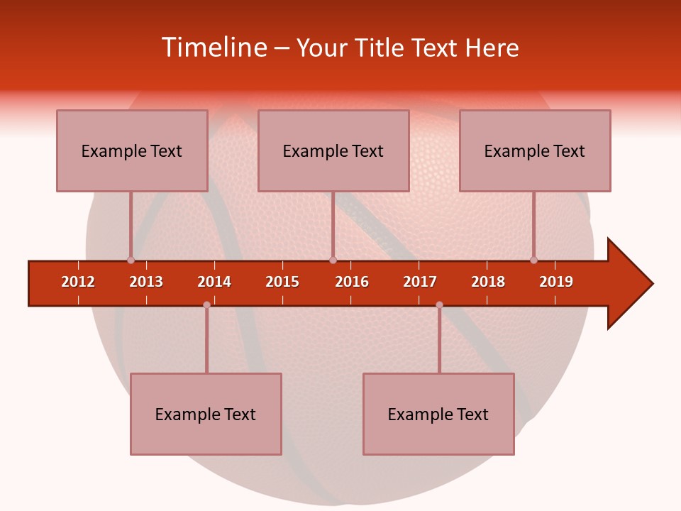Sports Equipment Equipment Basketball Ball PowerPoint Template