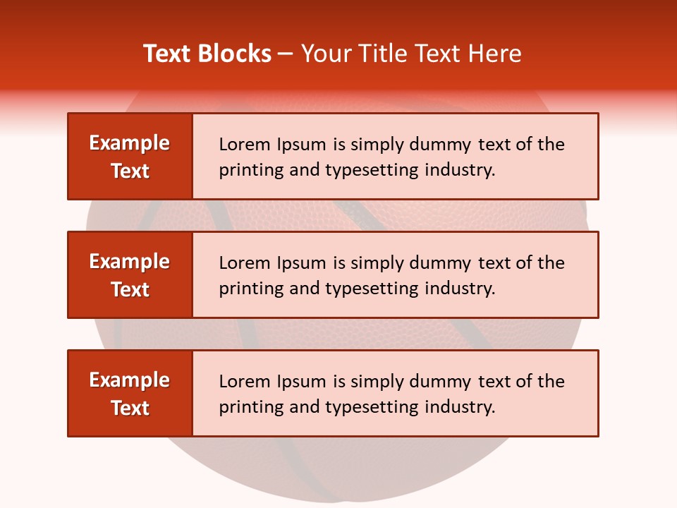 Sports Equipment Equipment Basketball Ball PowerPoint Template