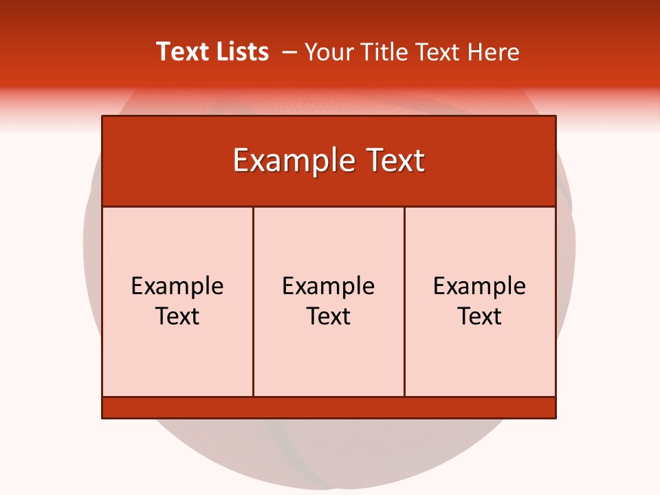 Sports Equipment Equipment Basketball Ball PowerPoint Template