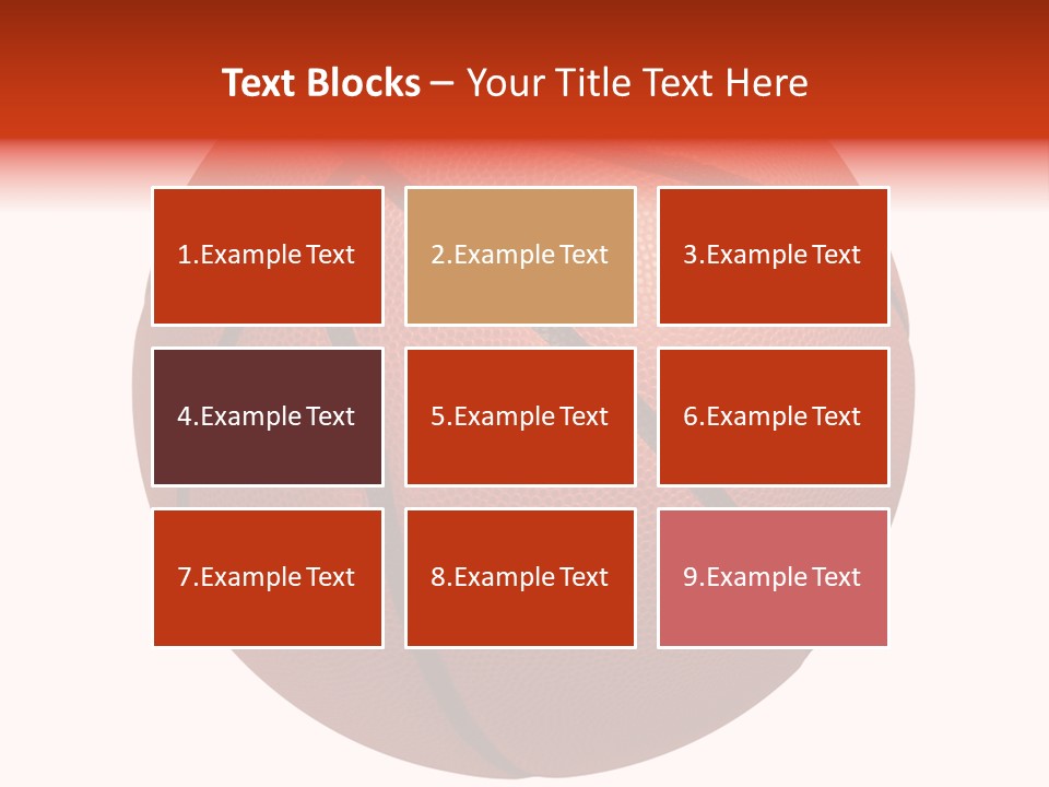 Sports Equipment Equipment Basketball Ball PowerPoint Template