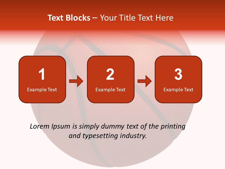 Sports Equipment Equipment Basketball Ball PowerPoint Template