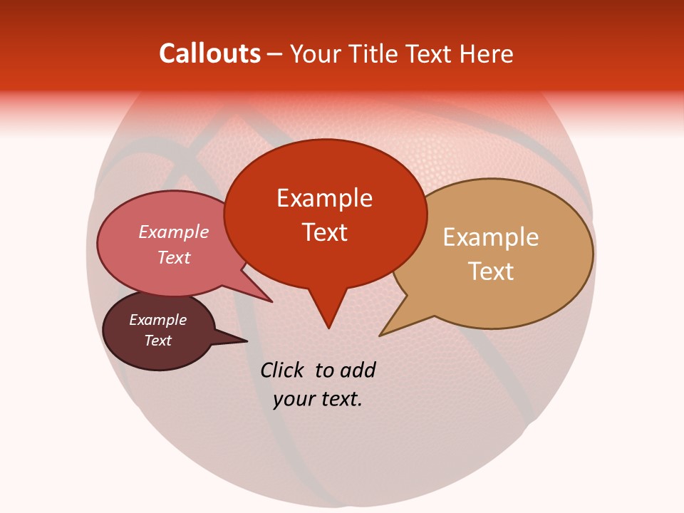Sports Equipment Equipment Basketball Ball PowerPoint Template