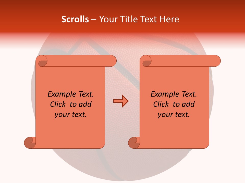 Sports Equipment Equipment Basketball Ball PowerPoint Template
