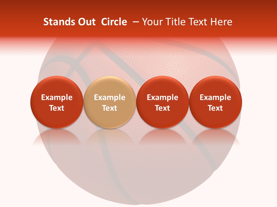 Sports Equipment Equipment Basketball Ball PowerPoint Template