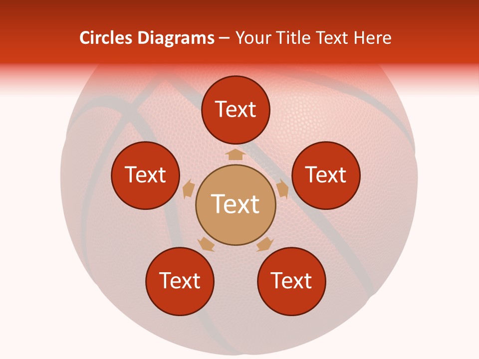 Sports Equipment Equipment Basketball Ball PowerPoint Template