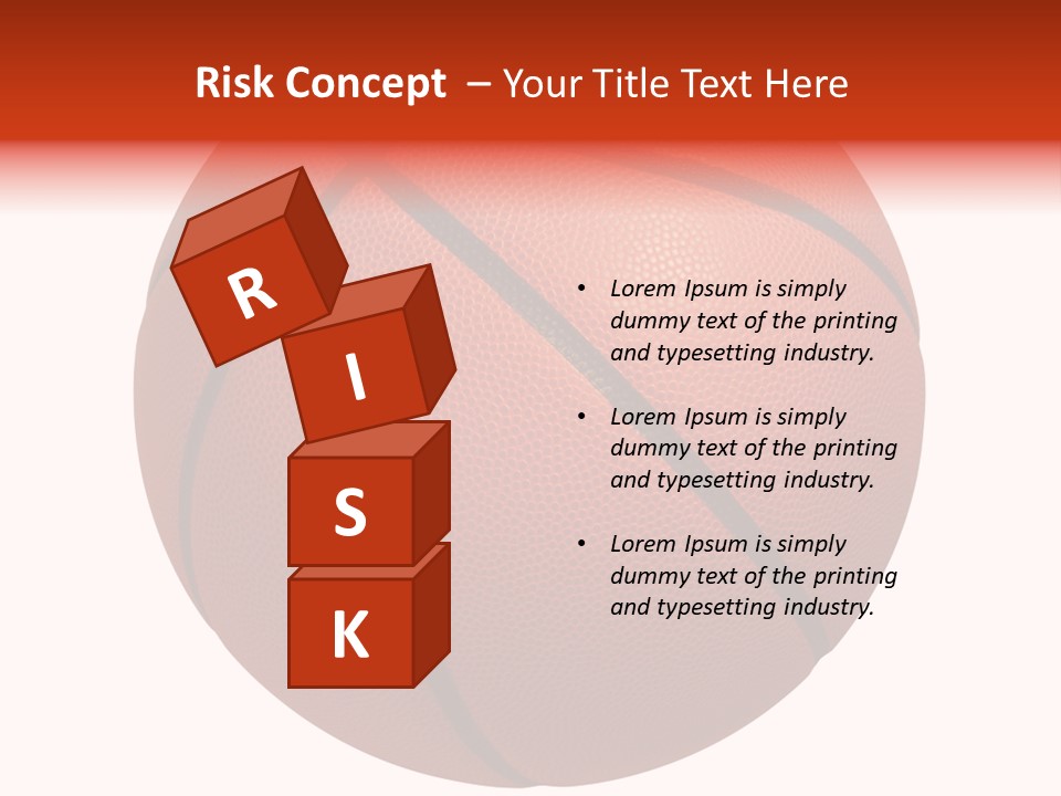Sports Equipment Equipment Basketball Ball PowerPoint Template