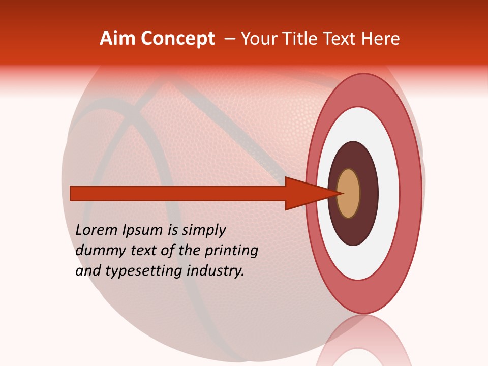 Sports Equipment Equipment Basketball Ball PowerPoint Template