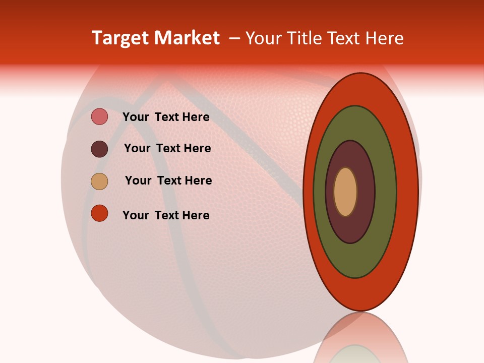 Sports Equipment Equipment Basketball Ball PowerPoint Template